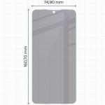 Folie sticla securizata Bizon Glass Mule Shadow Privacy compatibila cu Nothing Phone (3a) Lite, Negru 4 - lerato.ro