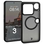 Kit protectie 2 in 1 BizonMobile, Carcasa Bizon MatteO si Folie sticla securizata Bizon Glass Edge, compatibil cu Nothing Phone (3), Negru 4 - lerato.ro