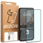 Kit protectie 2 in 1 BizonMobile, Carcasa Bizon MatteO si Folie sticla securizata Bizon Glass Edge, compatibil cu Nothing Phone (3), Negru 10 - lerato.ro