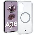 Carcasa Bizon CrystalO cu MagSafe compatibila cu Samsung Galaxy A36 5G, Transparent 3 - lerato.ro
