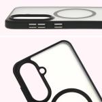 Carcasa Bizon MatteO cu MagSafe compatibila cu Samsung Galaxy A56 5G, Negru 5 - lerato.ro