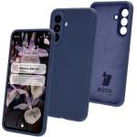 Carcasa Bizon Soft compatibila cu Samsung Galaxy A56 5G, Dark Blue 3 - lerato.ro