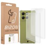 Kit protectie 3 in 1 BizonMobile Clear Pack, Carcasa Bizon Salpa si 2 folii sticla Bizon Glass Clear 2, compatibil cu Motorola Moto G86 5G, Transparent 10 - lerato.ro