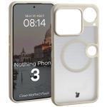 Kit protectie 2 in 1 BizonMobile, Carcasa Bizon MatteO si Folie sticla securizata Bizon Glass Edge, compatibil cu Nothing Phone (3), Bej 4 - lerato.ro