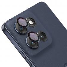 Folie sticla securizata camera foto Bizon Glass Snap Lens compatibila cu Motorola Moto G86 5G / G86 Power 5G, Negru