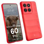 Carcasa Bizon Tur compatibila cu Motorola Edge 60 Pro, Rosu 3 - lerato.ro