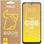 Set 2 folii protectie Bizon Glass Film Sun compatibile cu Motorola Moto G56 5G, Transparent 2 - lerato.ro