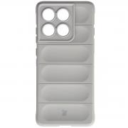 Carcasa Bizon Tur compatibila cu Motorola Edge 60 Pro, Light Grey