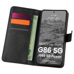 Husa flip cover Bizon Pocket compatibila cu Motorola Moto G86 5G / G86 Power 5G, Negru 3 - lerato.ro