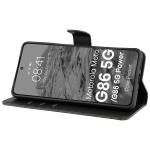 Husa flip cover Bizon Pocket compatibila cu Motorola Moto G86 5G / G86 Power 5G, Negru 6 - lerato.ro