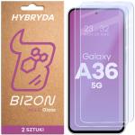 Set 2 folii sticla hibrid Bizon Glass Mule Duo compatibile cu Samsung Galaxy A36 5G, Transparent 2 - lerato.ro