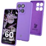 Carcasa Bizon Soft compatibila cu Motorola Edge 60 Fusion / 60, Mov 3 - lerato.ro