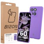 Carcasa Bizon Soft compatibila cu Motorola Edge 60 Fusion / 60, Mov 8 - lerato.ro