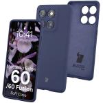 Carcasa Bizon Soft compatibila cu Motorola Edge 60 Fusion / 60, Dark Blue 3 - lerato.ro