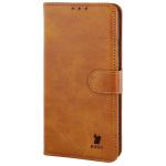 Husa flip cover Bizon Pocket compatibila cu Motorola Moto G86 5G / G86 Power 5G, Maro 4 - lerato.ro
