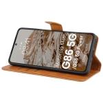 Husa flip cover Bizon Pocket compatibila cu Motorola Moto G86 5G / G86 Power 5G, Maro 6 - lerato.ro