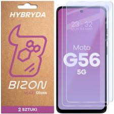 Set 2 folii sticla securizata Bizon Glass Mule Duo compatibile cu Motorola Moto G56 5G, Transparent