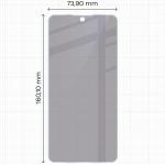 Folie sticla securizata Bizon Glass Mule Shadow Privacy compatibila cu Nothing Phone (3a) Pro, Negru 4 - lerato.ro