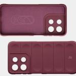 Carcasa Bizon Soft compatibila cu Motorola Moto G56 5G, Dark Purple 7 - lerato.ro