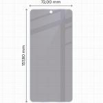 Folie sticla securizata Bizon Glass Mule Shadow Privacy compatibila cu Motorola Moto G86 5G, Negru 4 - lerato.ro