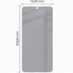 Folie sticla hibrid Bizon Glass Mule Shadow Privacy compatibila cu Samsung Galaxy A56 5G, Negru 3 - lerato.ro