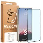 Kit protectie 2 in 1 BizonMobile, Carcasa Bizon Angelo si Folie sticla securizata Bizon Glass Edge, compatibil cu Nothing Phone (3), Bej 9 - lerato.ro
