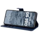 Husa flip cover Bizon Pocket compatibila cu Motorola Moto G86 5G / G86 Power 5G, Navy Blue 6 - lerato.ro