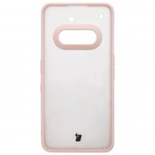 Carcasa Bizon Angelo compatibila cu Nothing Phone (3a), Transparent / Roz