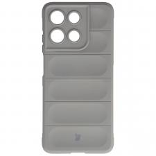 Carcasa Bizon Tur compatibila cu Motorola Moto G56 5G, Light Grey