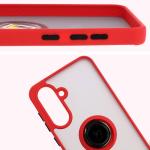 Carcasa Bizon Hybrid Ring compatibila cu Samsung Galaxy A36 5G, Rosu 4 - lerato.ro