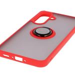 Carcasa Bizon Hybrid Ring compatibila cu Samsung Galaxy A36 5G, Rosu 6 - lerato.ro