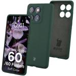 Carcasa Bizon Soft compatibila cu Motorola Edge 60 Fusion / 60, Dark Green 3 - lerato.ro