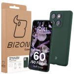 Carcasa Bizon Soft compatibila cu Motorola Edge 60 Fusion / 60, Dark Green 8 - lerato.ro