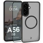 Kit protectie 2 in 1 BizonMobile, Carcasa Bizon MatteO si Folie sticla securizata Bizon Glass Edge, compatibil cu Samsung Galaxy A56 5G, Negru 2 - lerato.ro