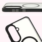 Kit protectie 2 in 1 BizonMobile, Carcasa Bizon MatteO si Folie sticla securizata Bizon Glass Edge, compatibil cu Samsung Galaxy A56 5G, Negru 6 - lerato.ro