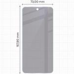 Folie sticla securizata Bizon Glass Mule Shadow Privacy compatibila cu Nothing Phone (3), Negru 4 - lerato.ro