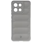Carcasa Bizon Tur compatibila cu Motorola Moto G86 5G, Light Grey 2 - lerato.ro