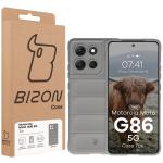 Carcasa Bizon Tur compatibila cu Motorola Moto G86 5G, Light Grey 9 - lerato.ro