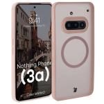 Carcasa Bizon MatteO cu MagSafe compatibila cu Nothing Phone (3a), Roz 3 - lerato.ro