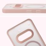 Carcasa Bizon MatteO cu MagSafe compatibila cu Nothing Phone (3a), Roz 6 - lerato.ro