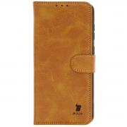 Husa flip cover Bizon Pocket compatibila cu Samsung Galaxy A36 5G, Maro