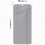 Folie sticla securizata Bizon Glass Mule Shadow Privacy compatibila cu Motorola Edge 60 Neo, Negru 4 - lerato.ro