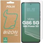 Set 2 folii protectie Bizon Glass Hydrogel compatibile cu Motorola Moto G86 5G / G86 Power 5G, Transparent 2 - lerato.ro