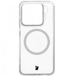 Carcasa Bizon CrystalO cu MagSafe compatibila cu Xiaomi 15, Transparent