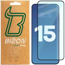 Folii protectie telefoane Xiaomi, Folie sticla securizata Bizon Glass Edge 2 compatibila cu Xiaomi 15, Negru, lerato.ro