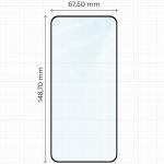 Folie sticla securizata Bizon Glass Edge 2 compatibila cu Xiaomi 15, Negru 3 - lerato.ro