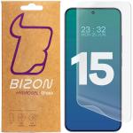 Set 2 folii protectie Bizon Glass Hydrogel compatibile cu Xiaomi 15, Transparent 2 - lerato.ro