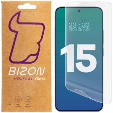 Folii protectie telefoane Xiaomi, Set 2 folii protectie Bizon Glass Hydrogel compatibile cu Xiaomi 15, Transparent, lerato.ro