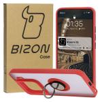 Carcasa Bizon Hybrid Ring compatibila cu Xiaomi 15, Rosu 3 - lerato.ro