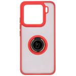 Carcasa Bizon Hybrid Ring compatibila cu Xiaomi 15, Rosu 2 - lerato.ro
